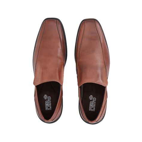 Zapato Formal Hombre Cuero Marrón Perlatto-1