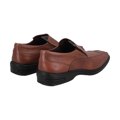 Zapato Formal Hombre Cuero Marrón Perlatto-4