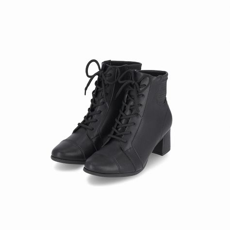 Botin Mujer Negro Danubia/Cordones Piccadilly-1