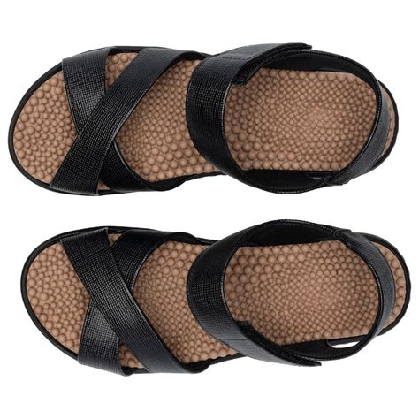 Sandalia Mujer Anabela SPA Negro Piccadilly-2