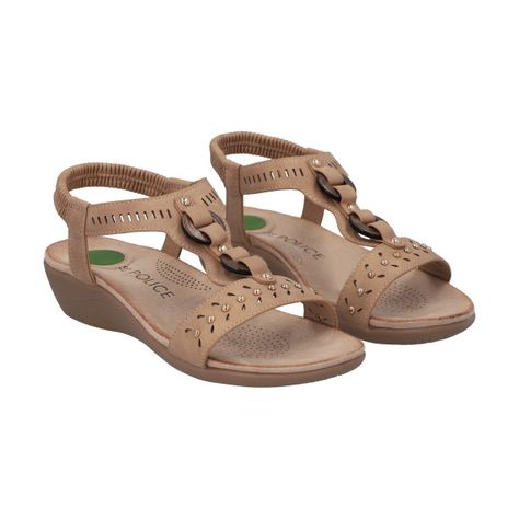 Sandalia Mujer Camel Camila Police-0
