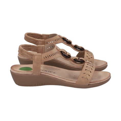 Sandalia Mujer Camel Camila Police-2
