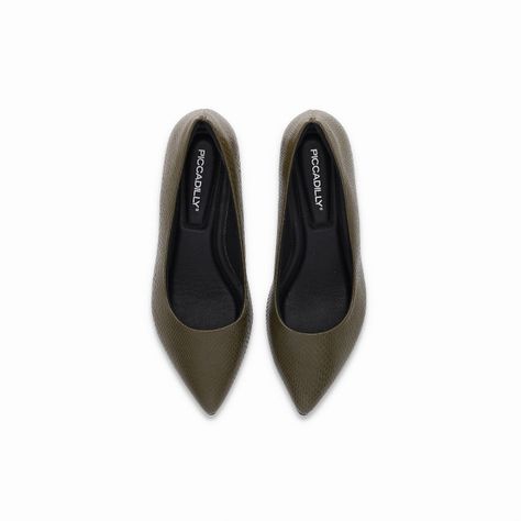 Zapato Mujer Verde Militar/Snake Taci Piccadilly-2