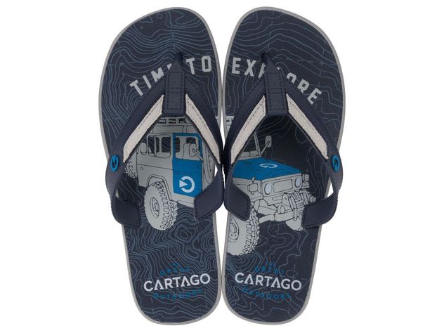 Sandalia Hombre Gris/Azul Dakar Cartago-0