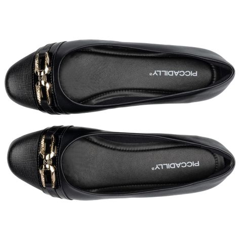 Zapato Mujer Negro/Dorado Raquel Piccadilly-1