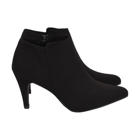 Botin Mujer Negro Lia Police-2