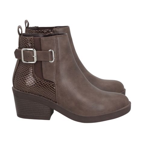 Botin Mujer Café Harper Police-2