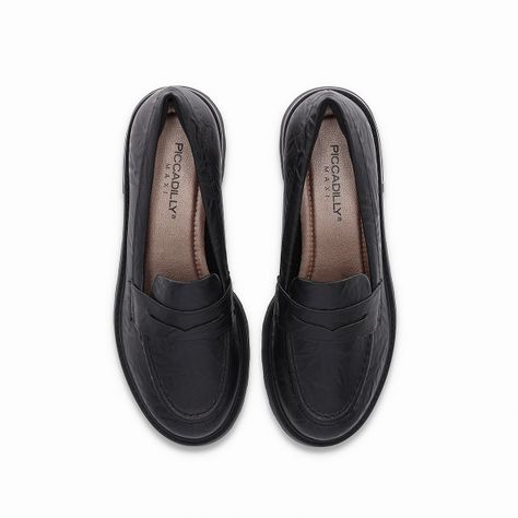 Mocasin Mujer Negro Gisa Piccadilly-2