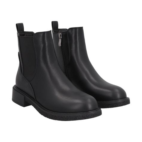 Botin Mujer Negro City Police-0