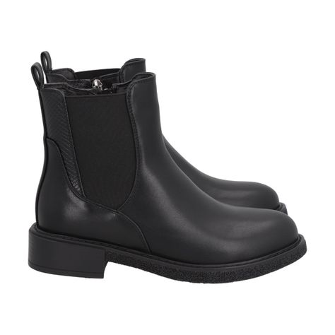 Botin Mujer Negro City Police-2