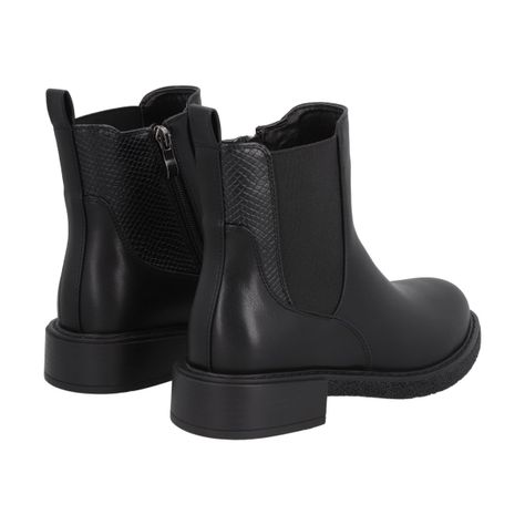 Botin Mujer Negro City Police-3