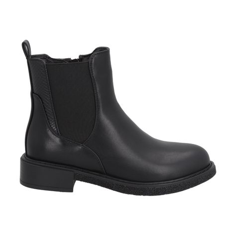 Botin Mujer Negro City Police-4