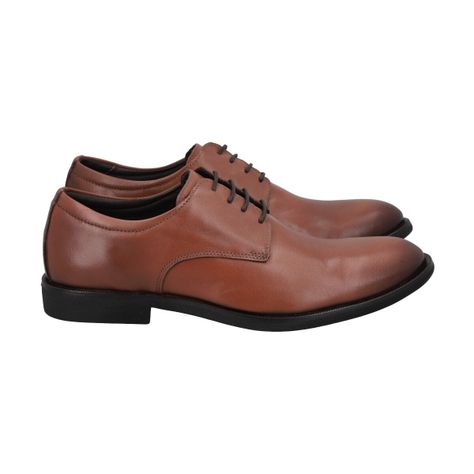 Zapato Formal Hombre Cuero Marron Perlatto-2