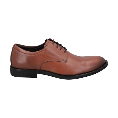 Zapato Formal Hombre Cuero Marron Perlatto-3