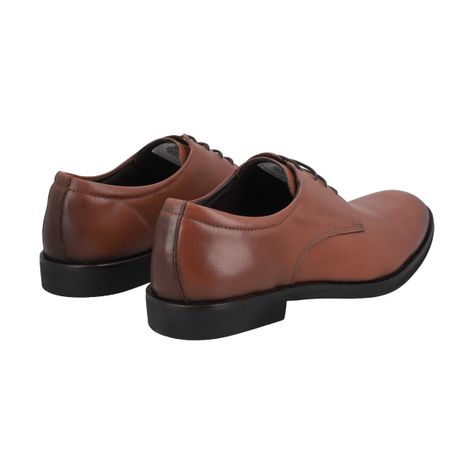 Zapato Formal Hombre Cuero Marron Perlatto-4