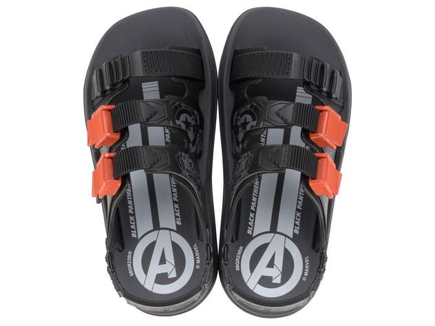 Sandalia Infantil Gris/Negro Marvel Ipanema-0