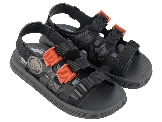 Sandalia Infantil Gris/Negro Marvel Ipanema-1