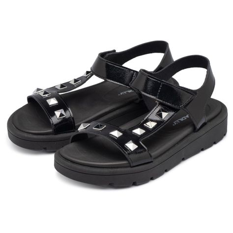 Sandalia Mujer Negro/Plata Gabriela Piccadilly-1