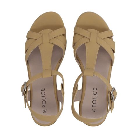 Sandalia Mujer Beige Vesta Police-1