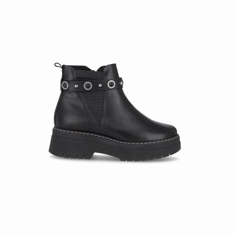 Botin Mujer Negro Fabiana Piccadilly-0