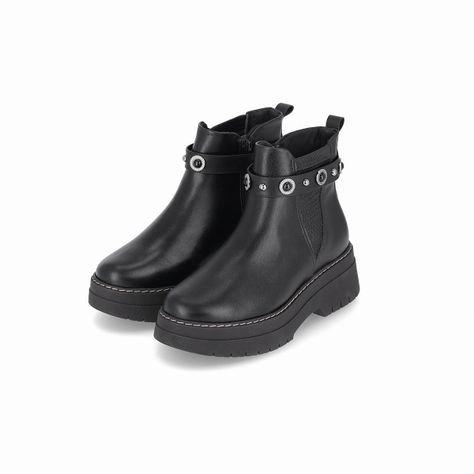 Botin Mujer Negro Fabiana Piccadilly-1