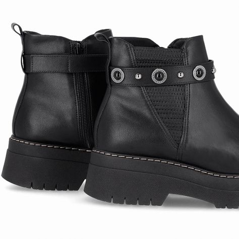 Botin Mujer Negro Fabiana Piccadilly-2