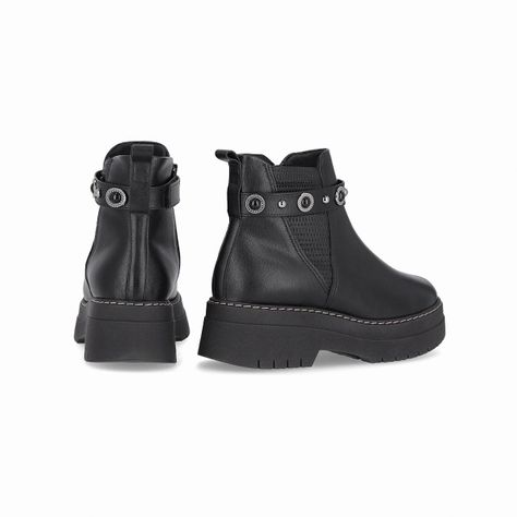 Botin Mujer Negro Fabiana Piccadilly-3