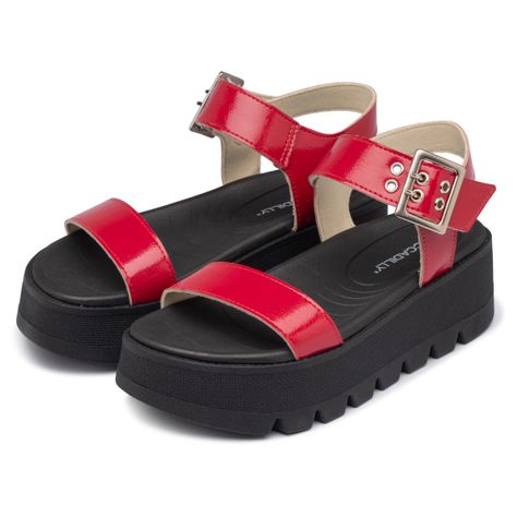 Sandalia Mujer Rojo/Negro Cati 793 Piccadilly-1