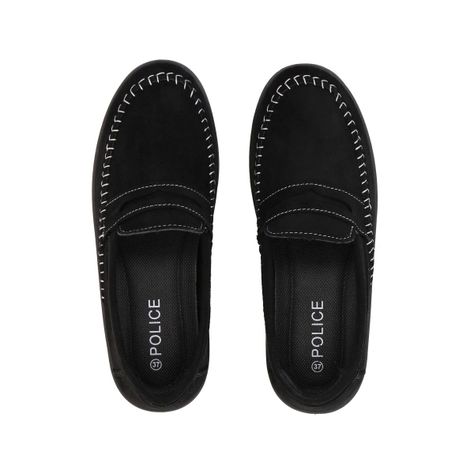 Mocasín Mujer Negro/Gris Sole  Police-1