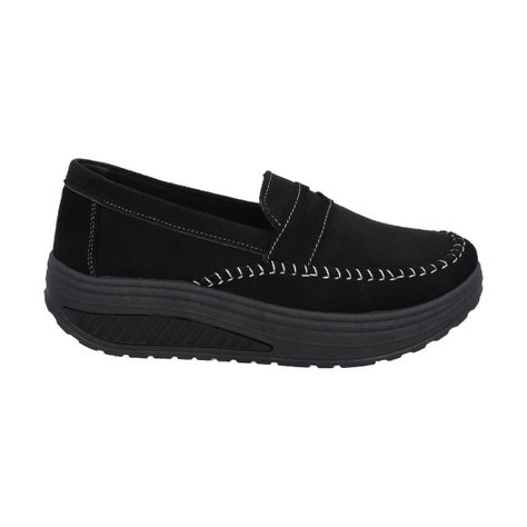 Mocasín Mujer Negro/Gris Sole  Police-3