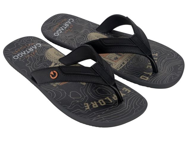 Sandalia Hombre Negro/Gris Dakar Cartago-4