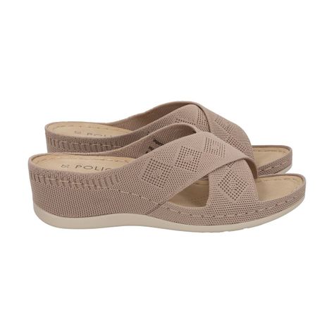 Sandalia Mujer Camel Juana  Police-4