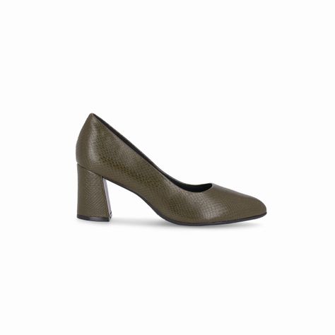 Zapato Mujer Verde Militar/Snake Luiza 442 Piccadilly-0