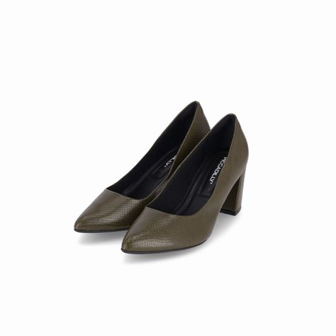 Zapato Mujer Verde Militar/Snake Luiza 442 Piccadilly-1