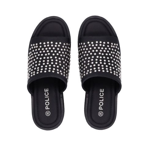 Sandalia Mujer Negro Fast Police-1