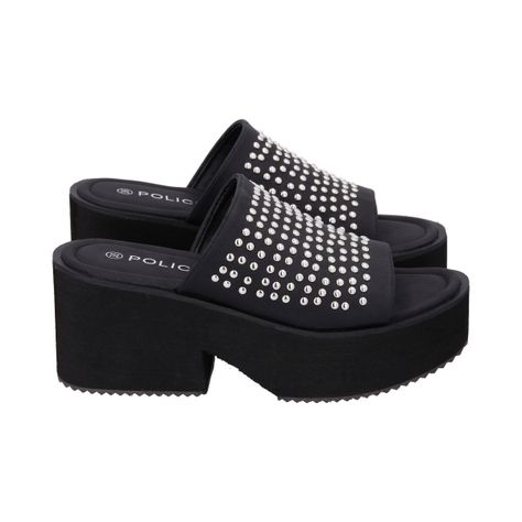 Sandalia Mujer Negro Fast Police-2