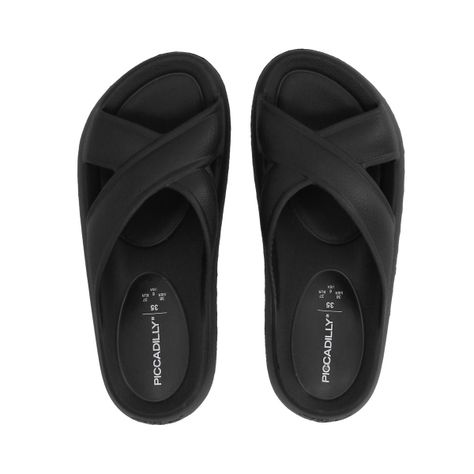 Sandalia Mujer Negro Marshmallow Piccadilly-1