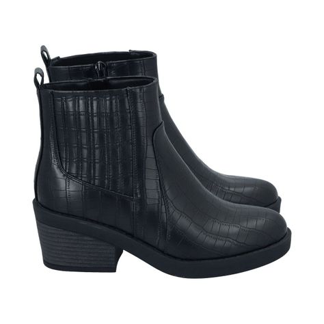Botin Mujer Negro Nani Police-1
