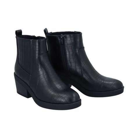 Botin Mujer Negro Nani Police-4