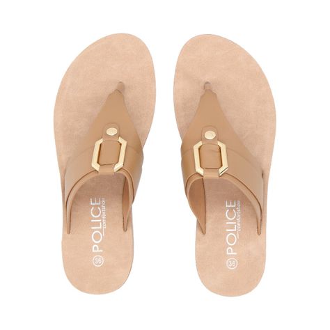 Sandalia Mujer Camel Sole Police-1