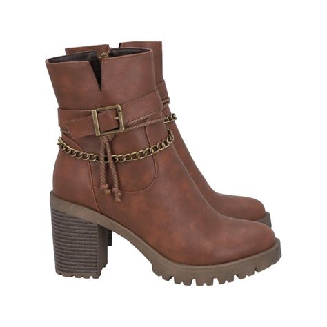 Bota Mujer Café Alison Police-3