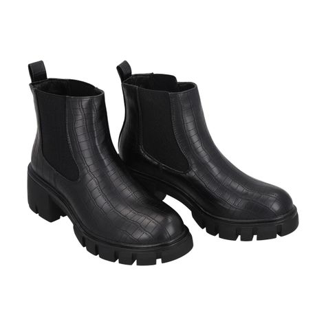 Botin Mujer Negro Dona Police-1
