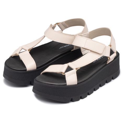 Sandalia Mujer Negro/Hueso Cati 803 Piccadilly-1