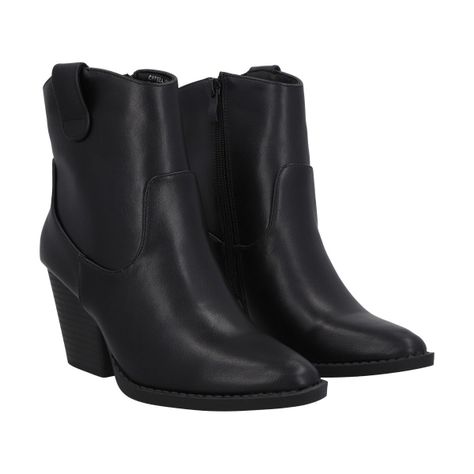 Bota Mujer Negro Juana Police-0
