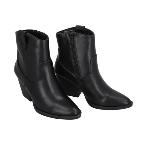 Bota Mujer Negro Juana Police-2