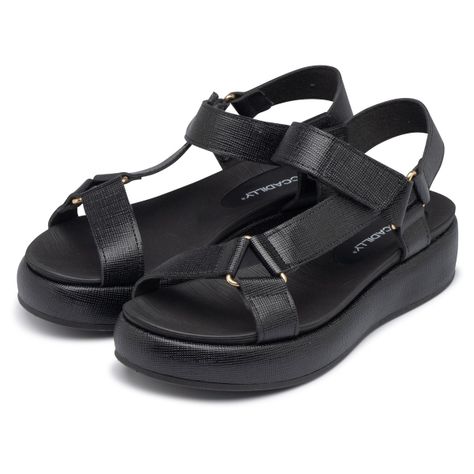 Sandalia Mujer Negro Sol Piccadilly-1