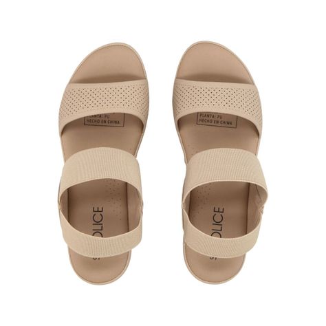 Sandalia Mujer Beige Sydney Police-1
