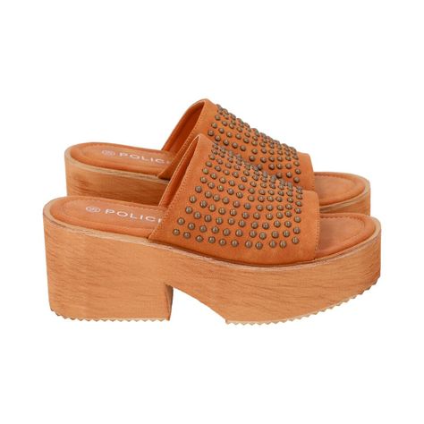 Sandalia Mujer Camel Fast Police-2