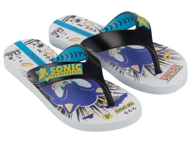 Sandalia Infantil Blanco/Negro Sonic Ipanema-1