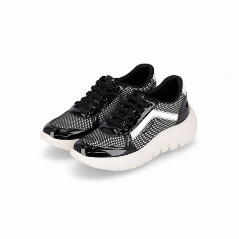 Zapatilla Mujer Negro/Blanco Eliana Piccadilly-2